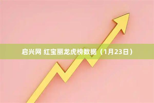 启兴网 红宝丽龙虎榜数据（1月23日）